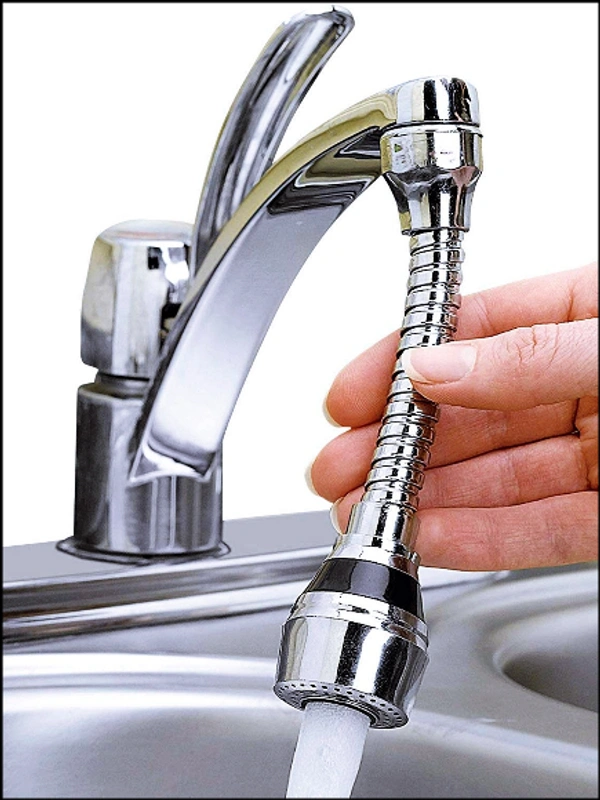 Turbo Flex 360 Degree Rotatory Flexible Sink Water Saving Faucet Nozzle Sprayer